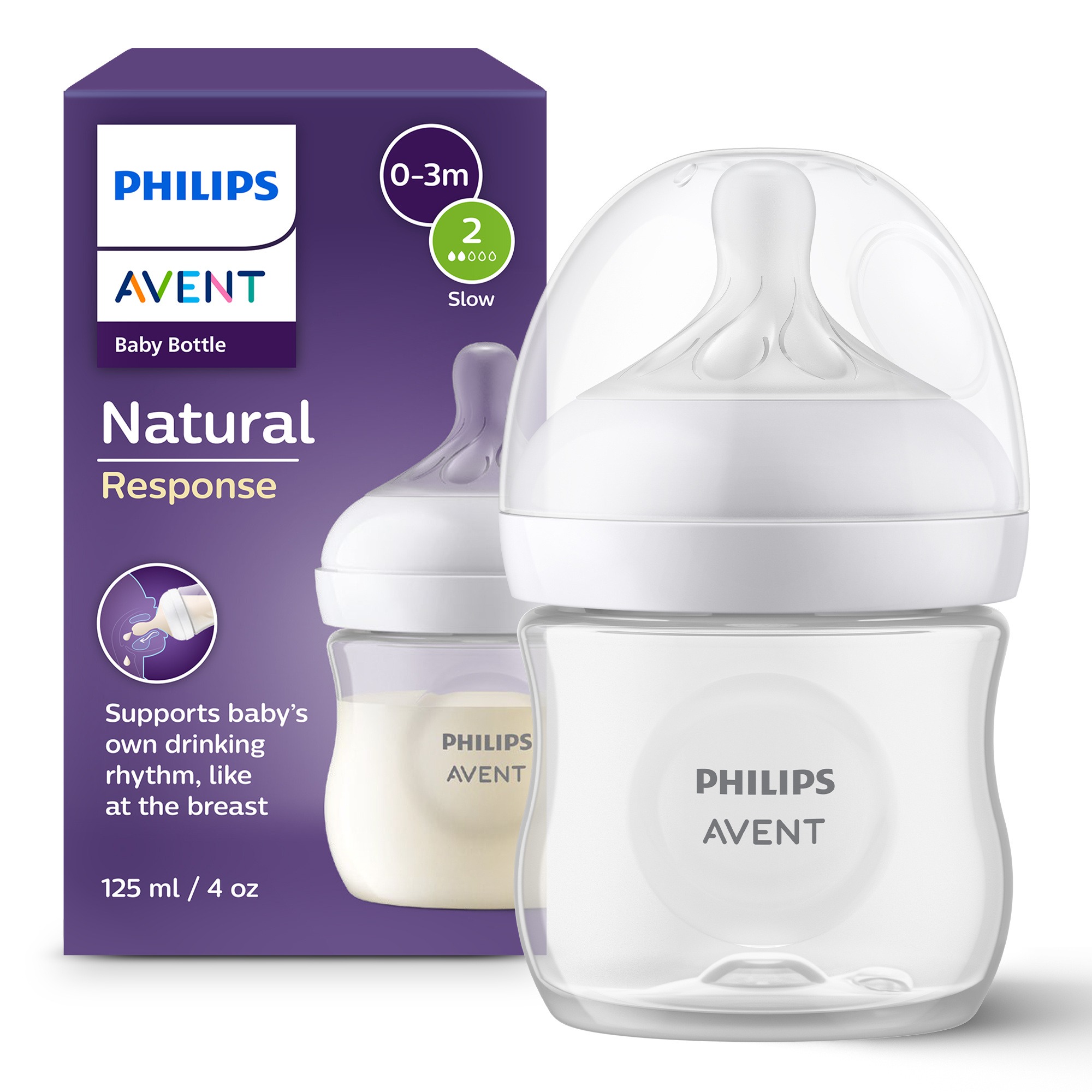 Philips Avent Natural Response Biberon Plastik 125 ml