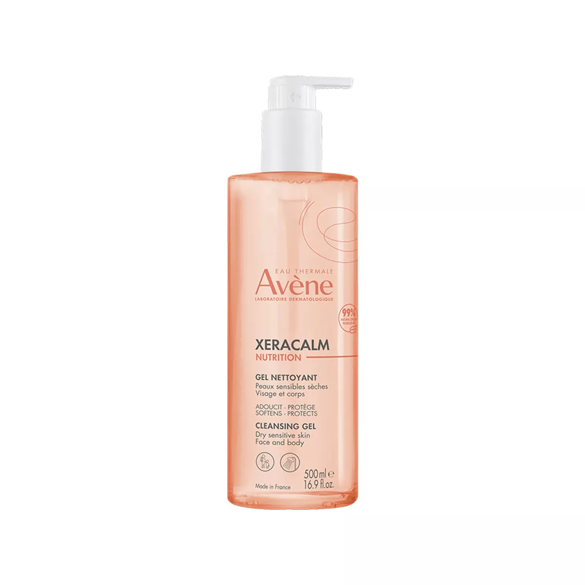 Avene XeraCalm Nutrition Cleansing Gel – 500 ml