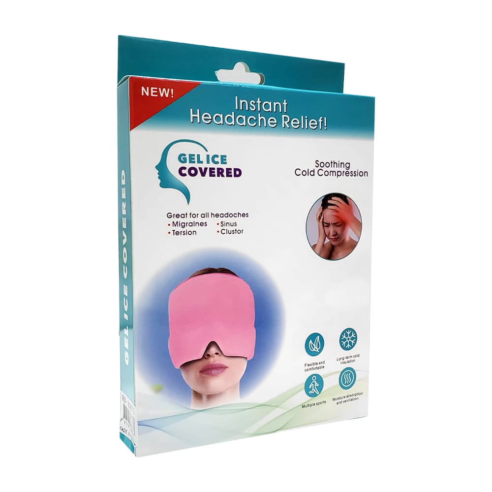 Cold Gel Headache Relief Mask-Maskë me Xhel të Ftohtë për Lehtësimin e Dhimbjes nga Migrena