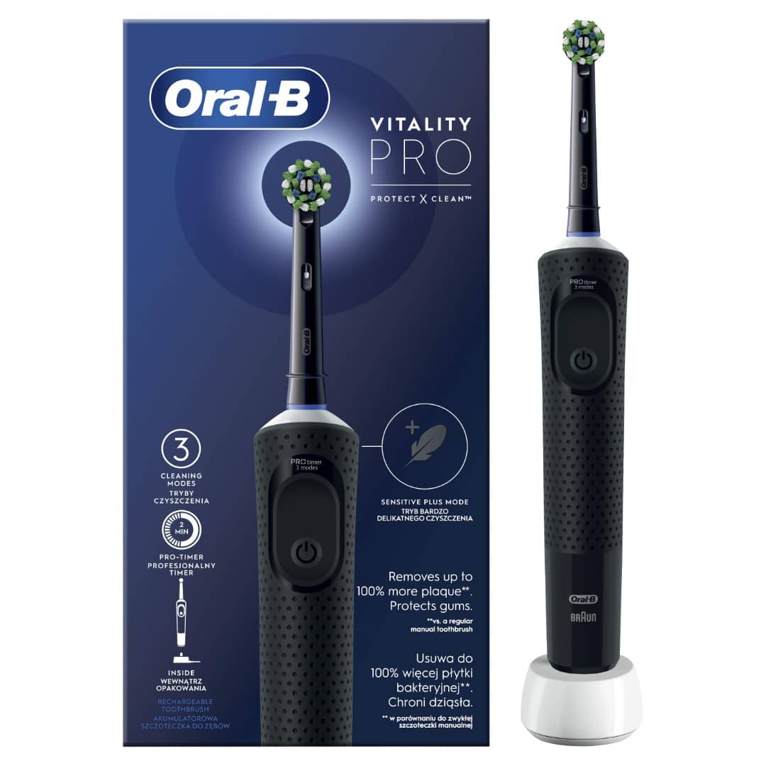 Oral-B pro vitality electric toothbrush black